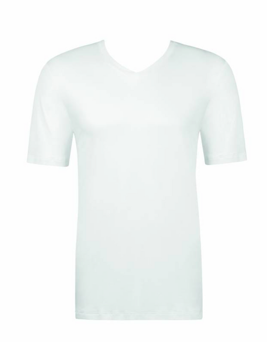 Sea Island V-hals-WHITE