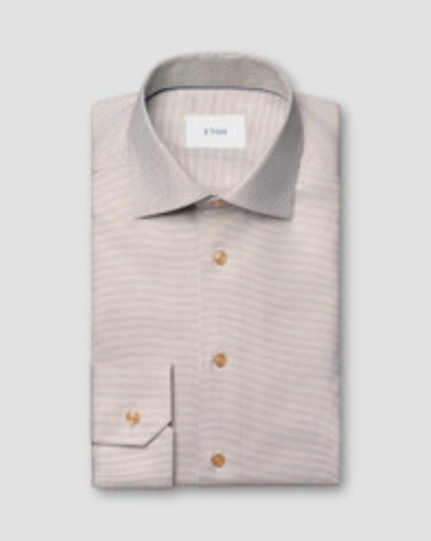 Semi-Solid Twill Shirt Classic Fit - 10001623932