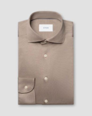 Semi Solid Jacquard Shirt - 10001586934