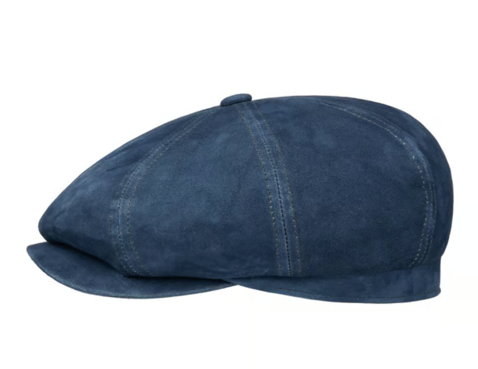 Stetson Hatteras Denim Leather Blå