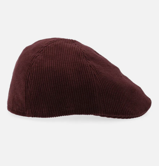 Bordeaux flatcap i fløjl fra Stetson