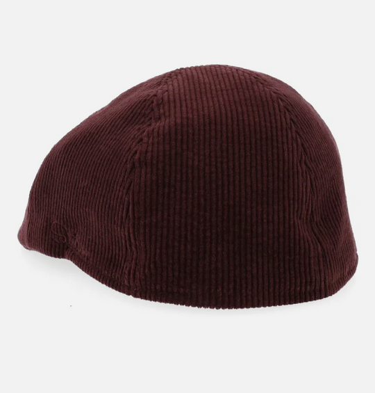 Bordeaux flatcap i fløjl fra Stetson