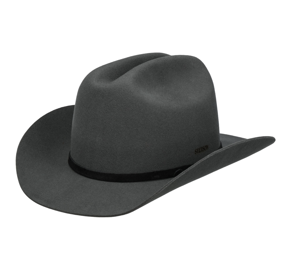 Cowboyhat i uld og cashmere i grå fra Stetson