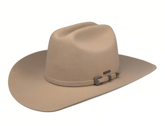 Cowboyhat i uld og pels i beige fra Stetson