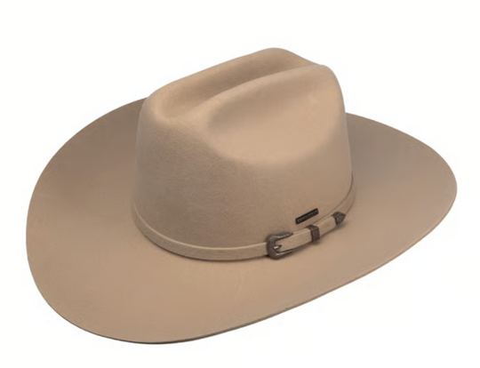 Cowboyhat i uld og pels i beige fra Stetson