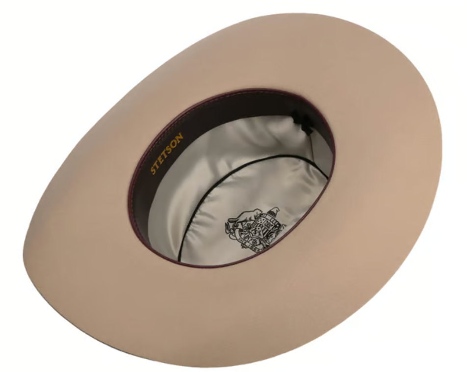 Cowboyhat i uld og pels i beige fra Stetson