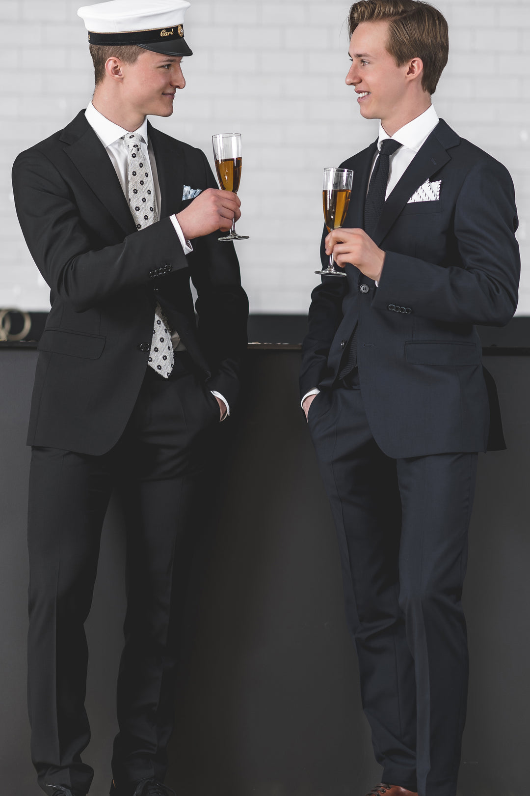 Bukser YALE Sort slim fit