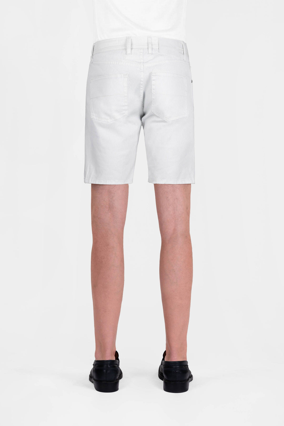 Herrershorts ELIA i Hvid/Stribet i farven WASHED/SKY