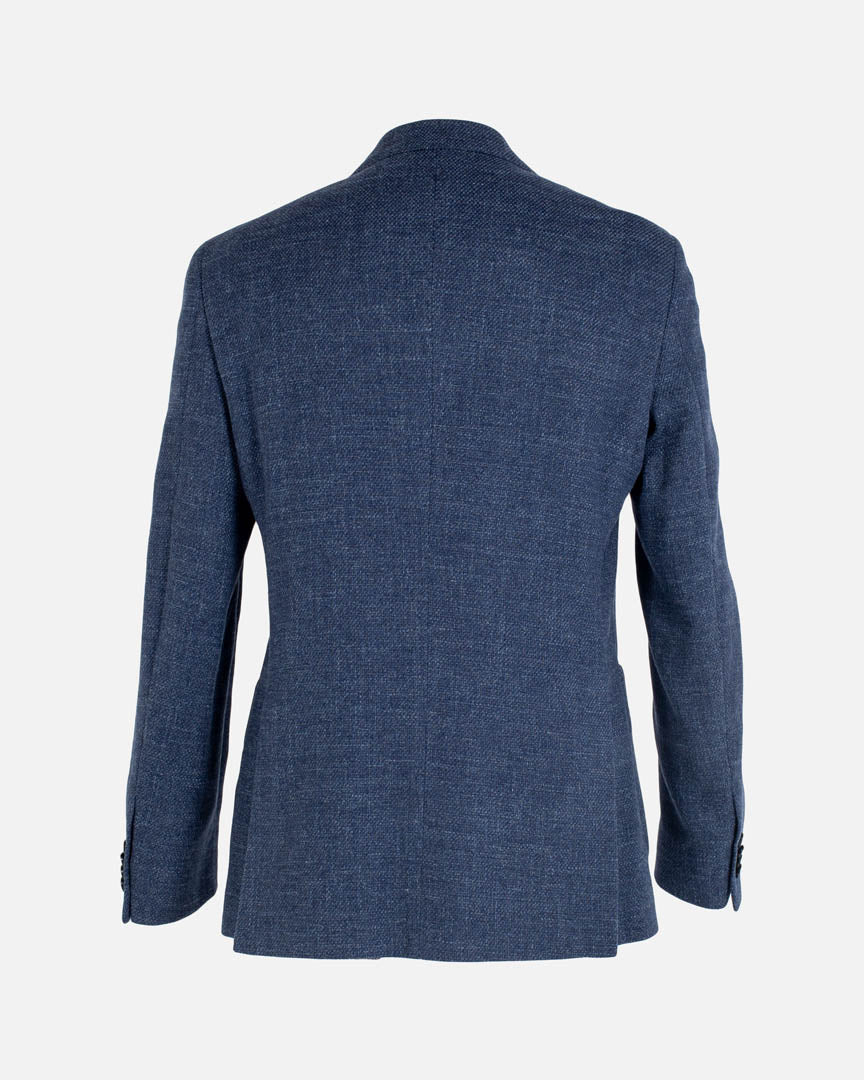 Blazer BIRGER Blå i bomuld, hør og elasthan blanding