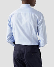 Lyseblå Stribet Eton herreskjorte