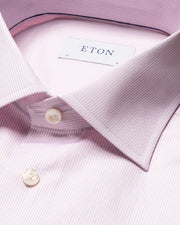 Pink Stribet Eton herreskjorte