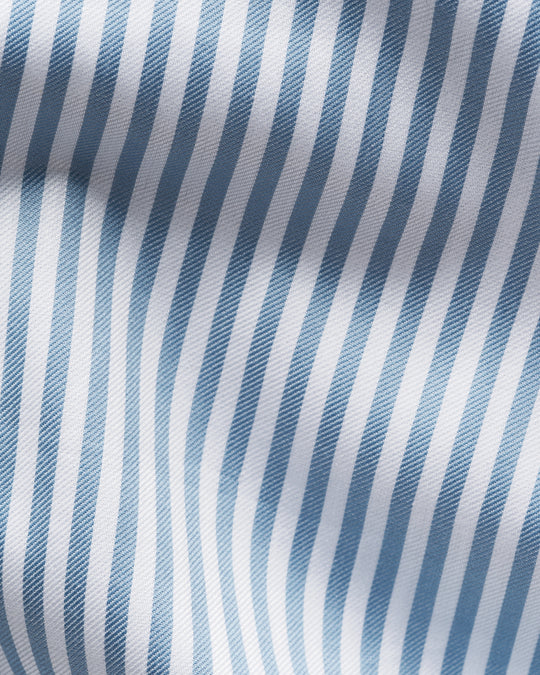 Blue striped men's shirt - slim fit