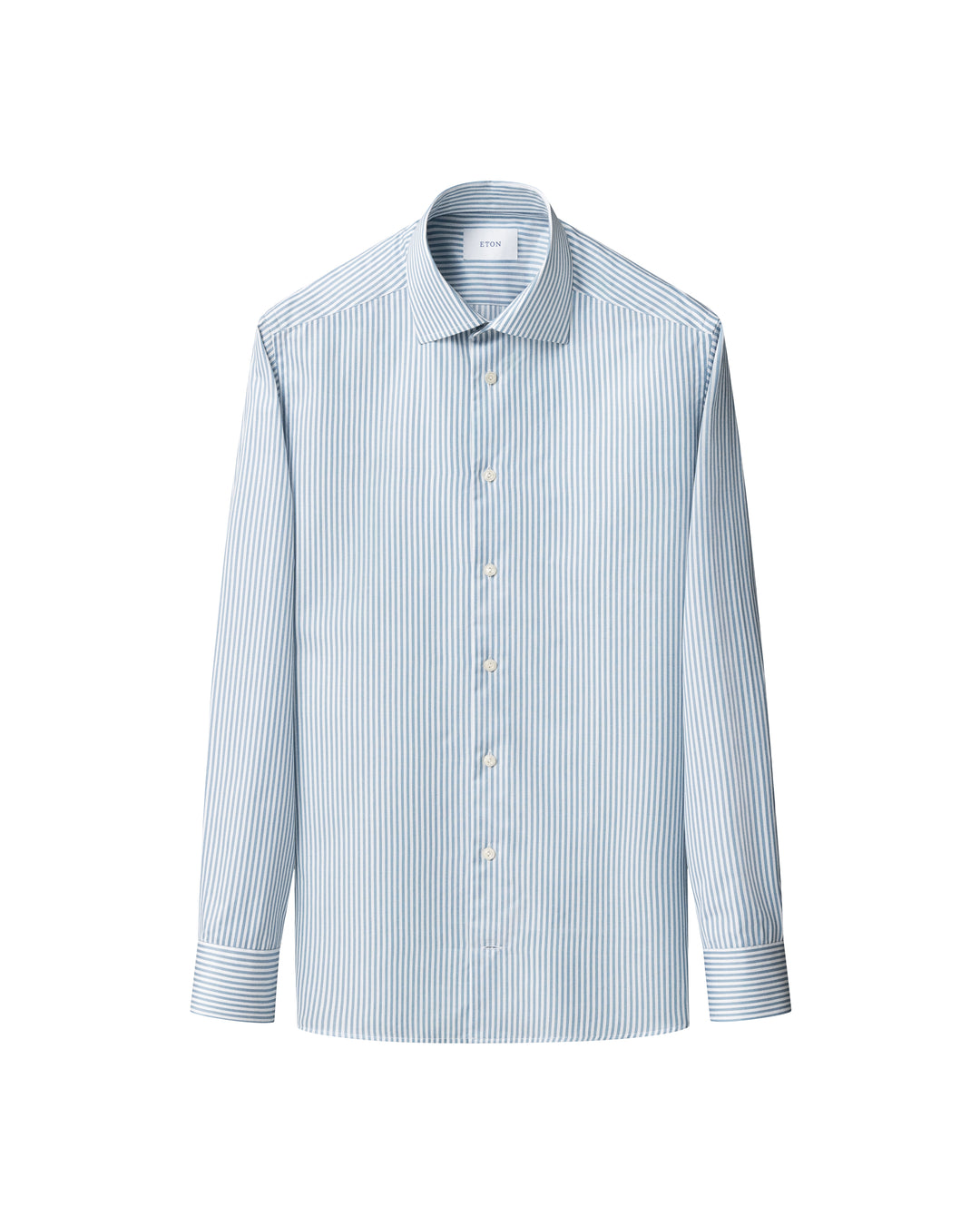 Blue striped men's shirt - slim fit