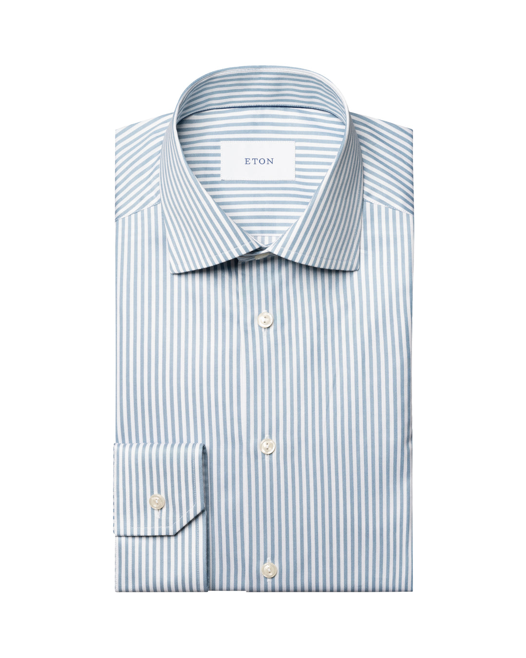 Blue striped men's shirt - slim fit