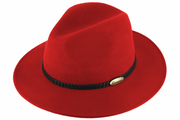 Hat - Fedora - Rød