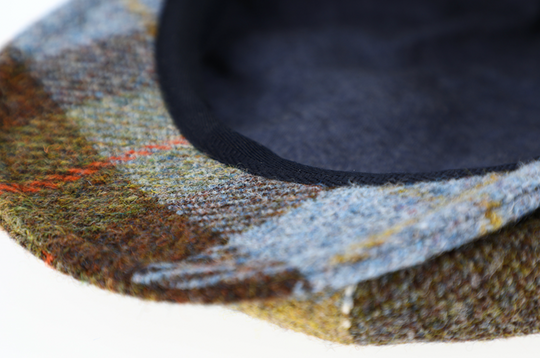 Hat - Sixpence / Flatcap Harris Tweed - Mønstret