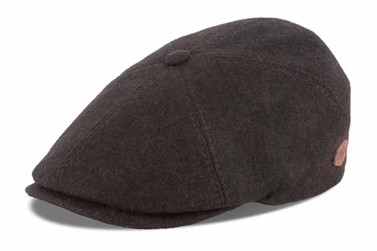 Hat - Sixpence / Flatcap REBEL Eco Merino - Brun