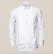 Eton Pique smokingskjorte med løse knapper på front