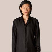 Black 100%Silk Shirt