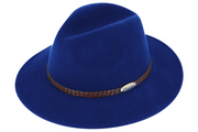 Hat - Fedora - Blå