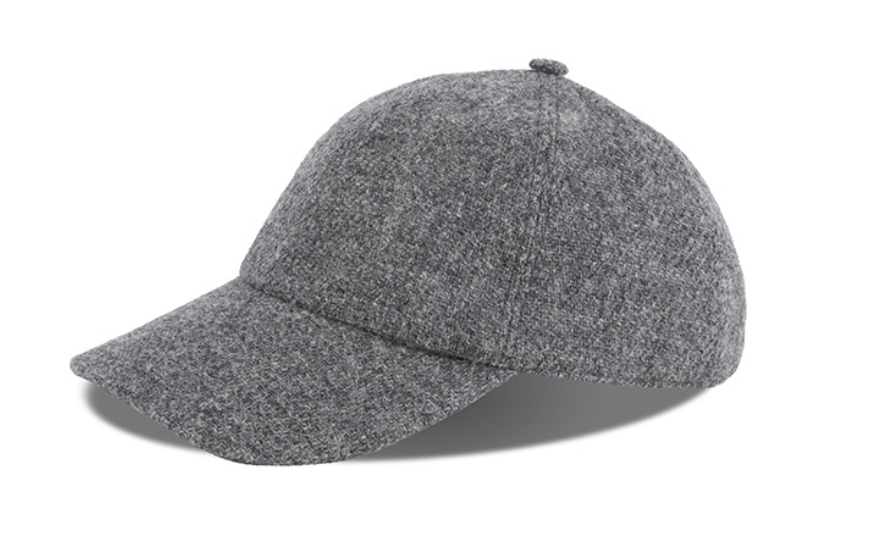 Hat - Baseball Cap Harris Tweed - Lysegrå